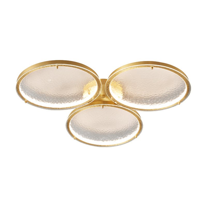 Golden Rings Ceiling Light ? 25.6″ x H 2.7″ / Dia 65cm x H 7cm / Brass / Three-Color Changing Light Ceiling lamp