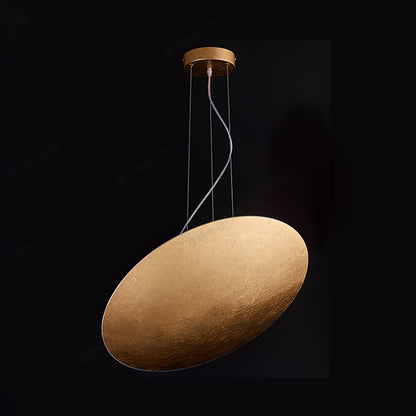 Gong Pendant Lamp Dia 23.6″ x H 59.1″ / Gold foil / Warm Light Pendant light