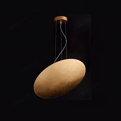 Gong Pendant Lamp Dia 15.7″ x H 59.1″ / Gold foil / Warm Light Pendant light