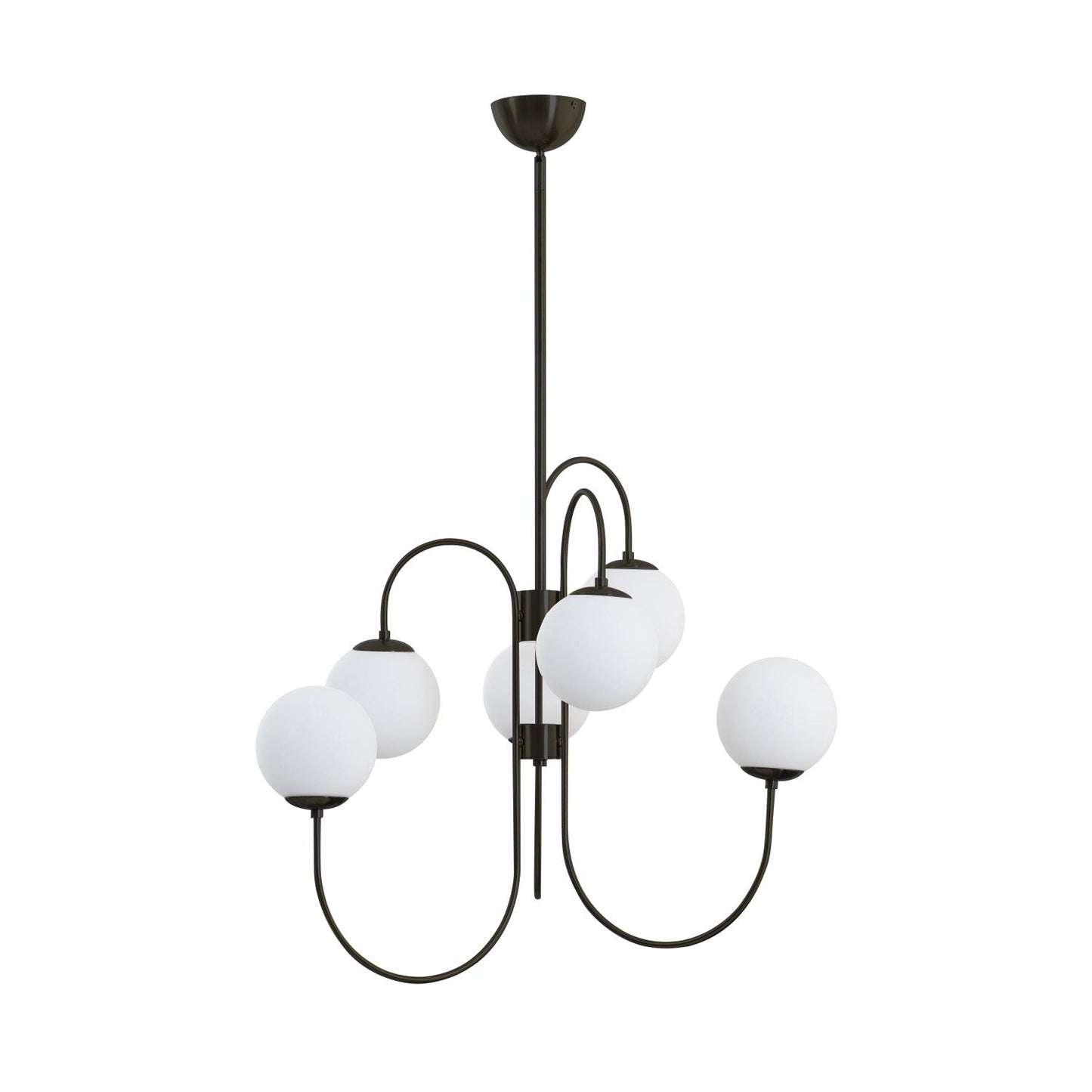 Gooseneck Chandelier ? 30″ x H 27.6″ / Dia 76cm x H 70cm / Black & White Chandelier