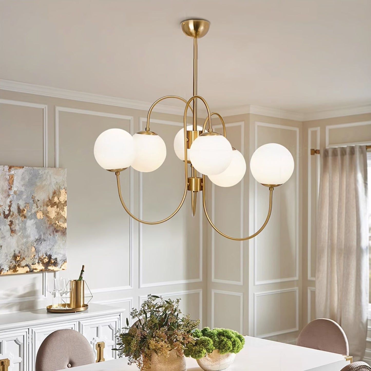 Gooseneck Chandelier Chandelier