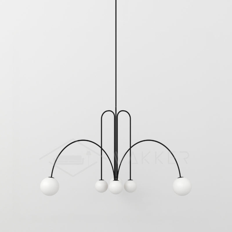 Gran Finale Suspension ? 31.5″ x H 19.7″ / Dia 80cm x H 50cm / Black Chandelier