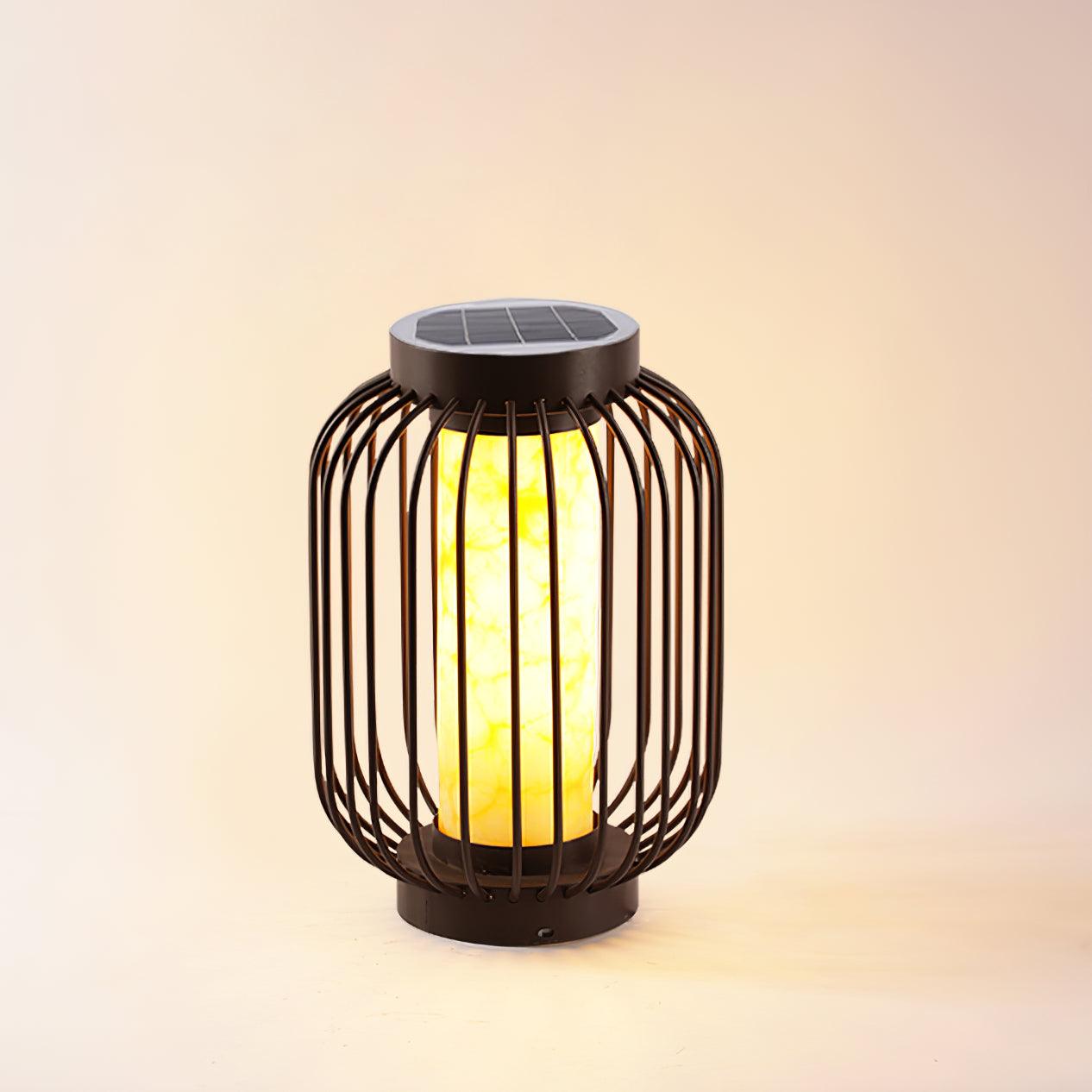 Graydon Outdoor Table Lamp Dia 10.6″ x H 15.7″ / Dia 27cm x H 40cm / Model B: Solar-Powered Version / Warm Light Table