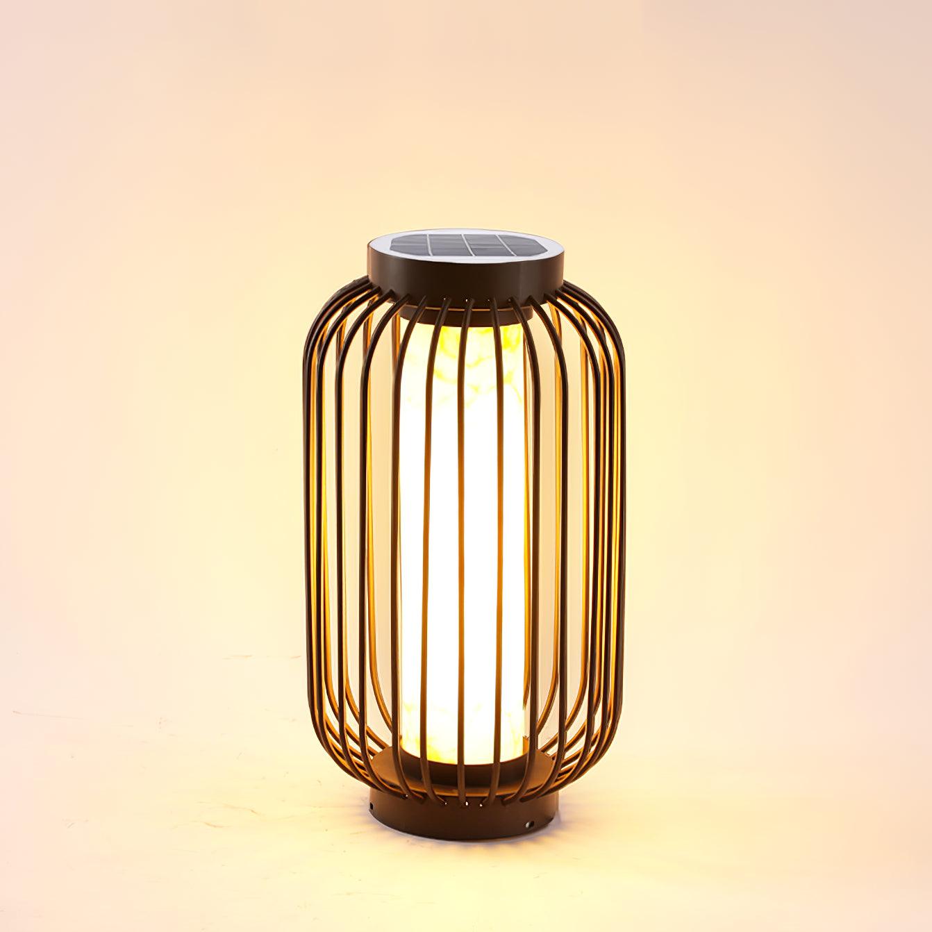 Graydon Outdoor Table Lamp Dia 10.6″ x H 19.7″ / Dia 27cm x H 50cm / Model B: Solar-Powered Version / Warm Light Table