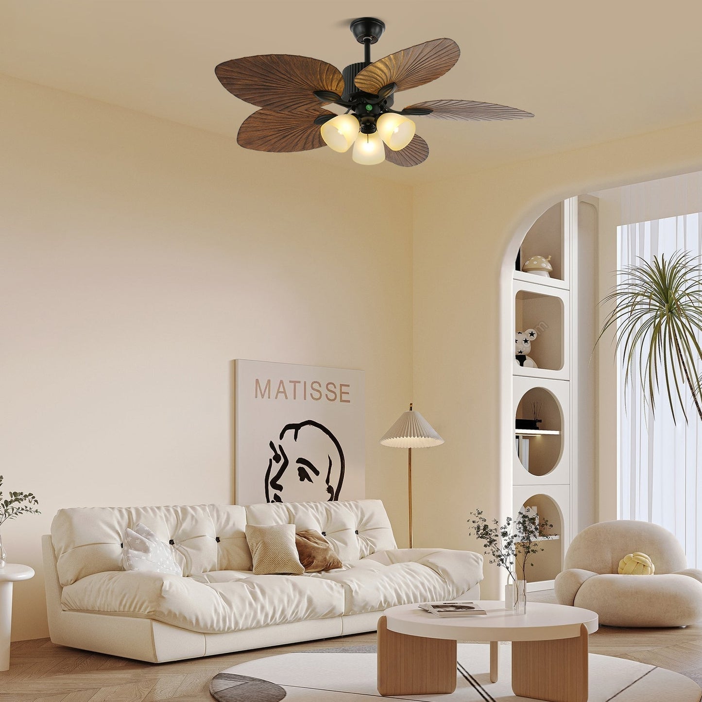 Banana Leaves Ceiling Fan Light 1001 Ceiling fan light
