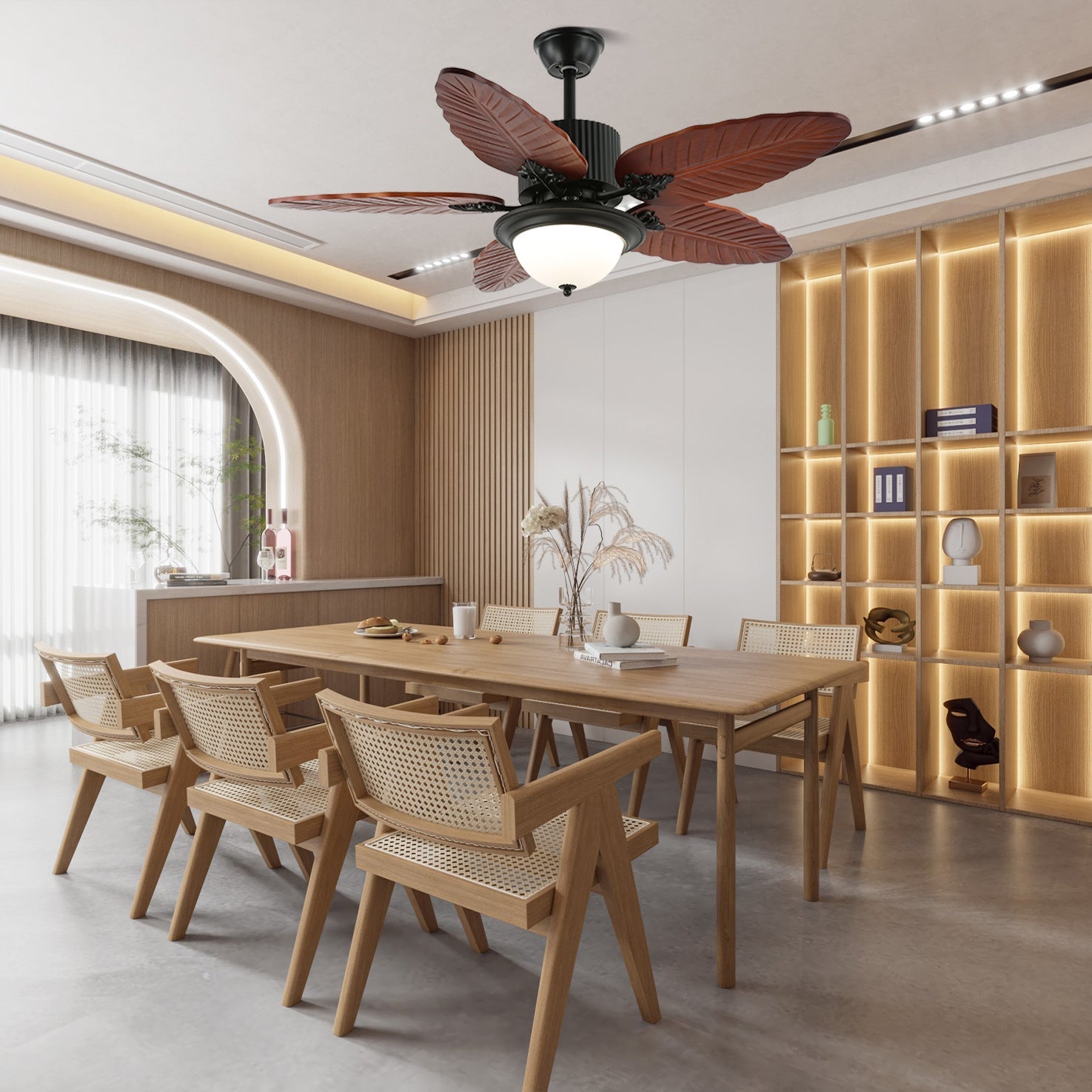 Banana Leaves 48’’/52’’ Ceiling Fan Light Ceiling fan light