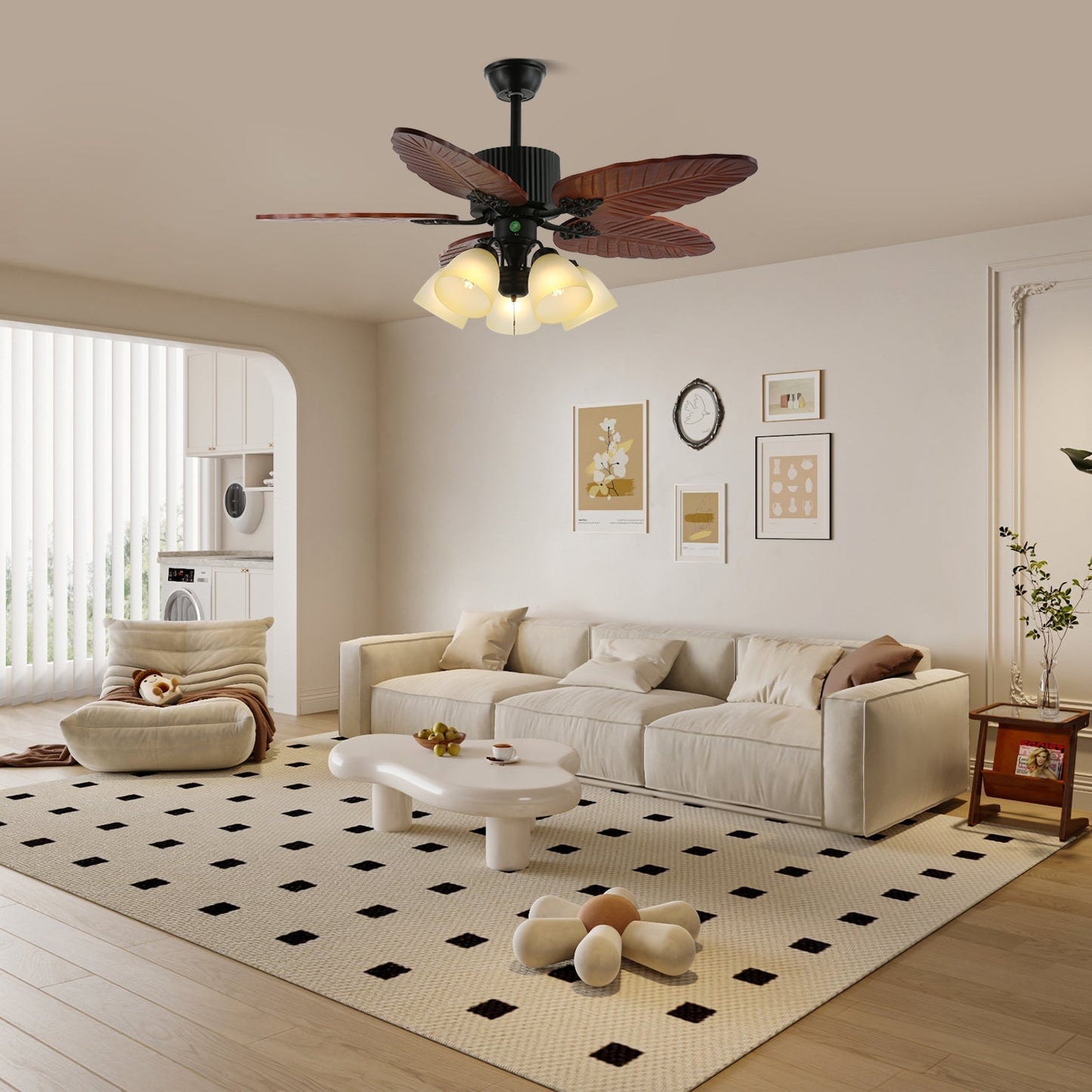 Banana Leaves 48’’/52’’ Ceiling Fan Light Ceiling fan light