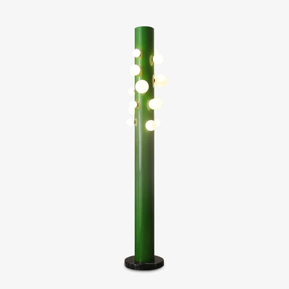 Green Apes Floor Lamp Dia 11.8″ x H 71.7″ / Dia 30cm x H 182cm / Green & White glass & Black marble / US Plug Floor lamp