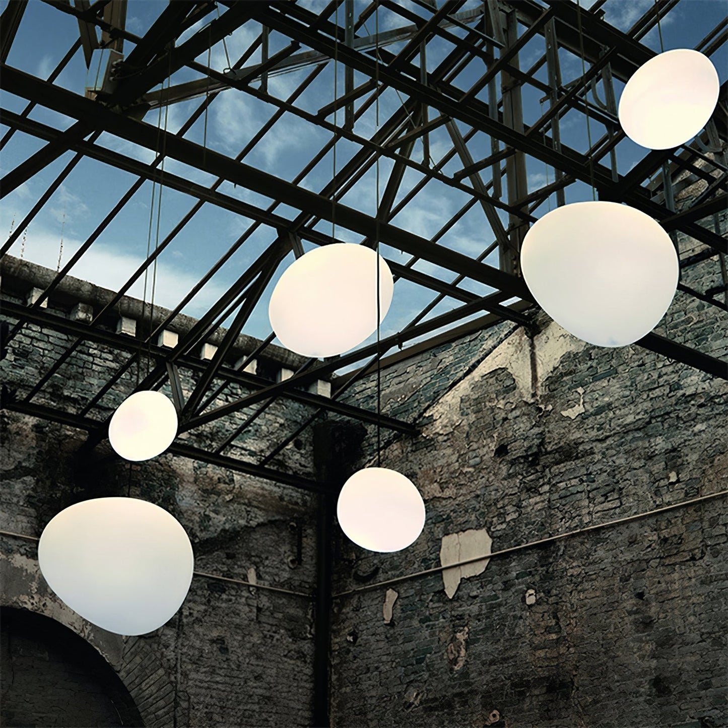Gregg Stone Shape Glass Pendant Light 1001 Pendant light