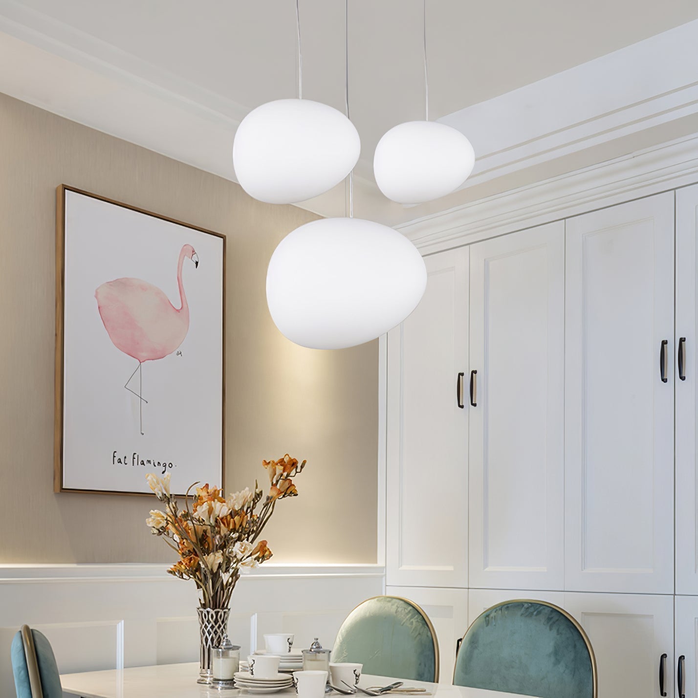 Gregg Stone Shape Glass Pendant Light 1001 Pendant light