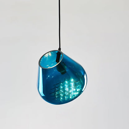 Grid Pendant Light Dia 7.9″ x H 59″ / Dia 20cm x H 150cm / Blue / Warm Light Pendant light