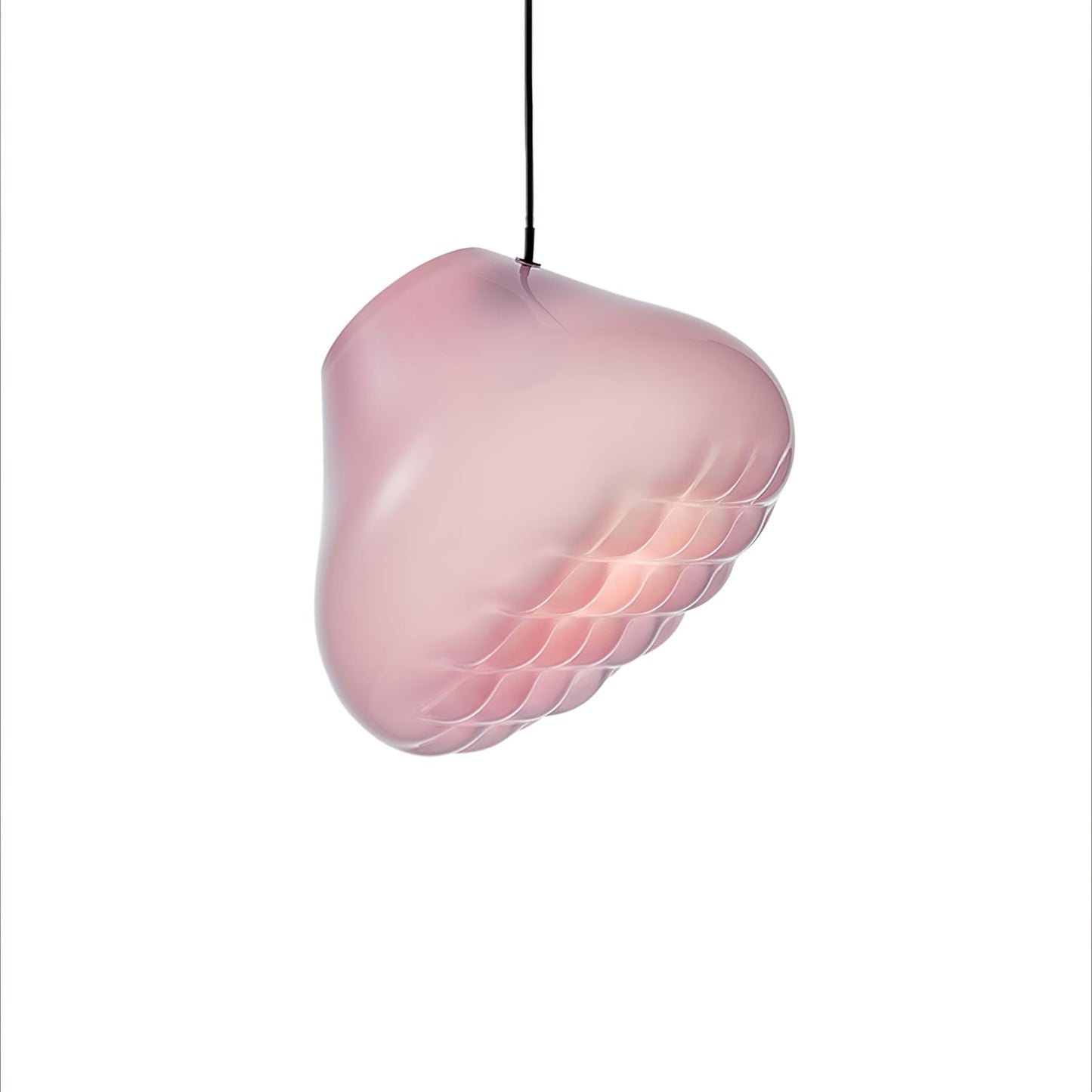 Grid Pendant Light Dia 7.9″ x H 59″ / Dia 20cm x H 150cm / Pink / Warm Light Pendant light