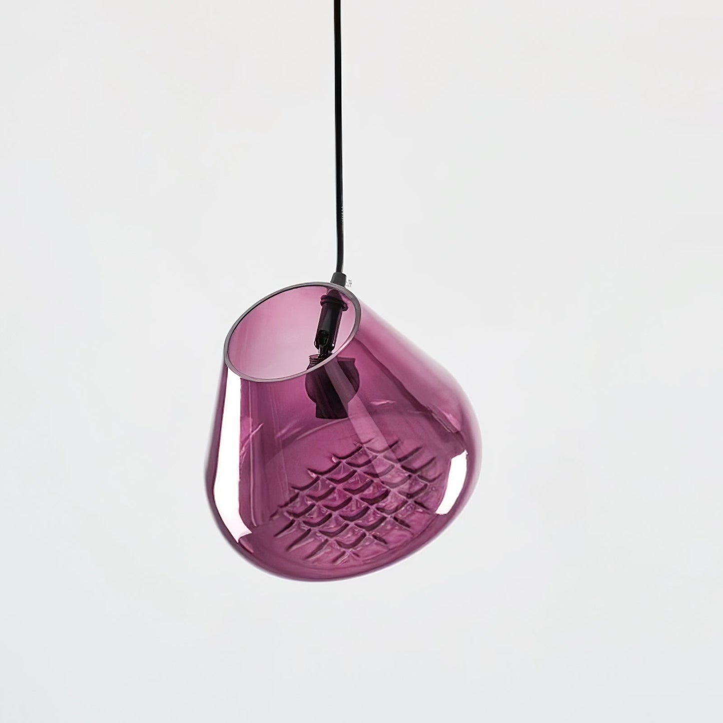 Grid Pendant Light Dia 7.9″ x H 59″ / Dia 20cm x H 150cm / Purple / Warm Light Pendant light