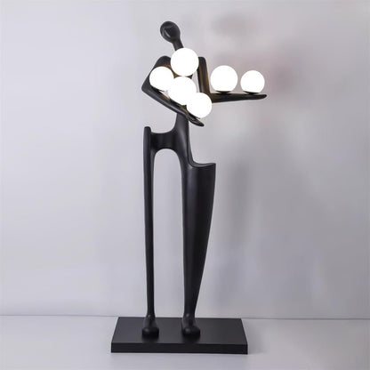 Guardian Sculpture Floor Lamp Dia 27.5″ x H 68.8″ / Dia 70cm x H 175cm / Black / US Plug Floor lamp