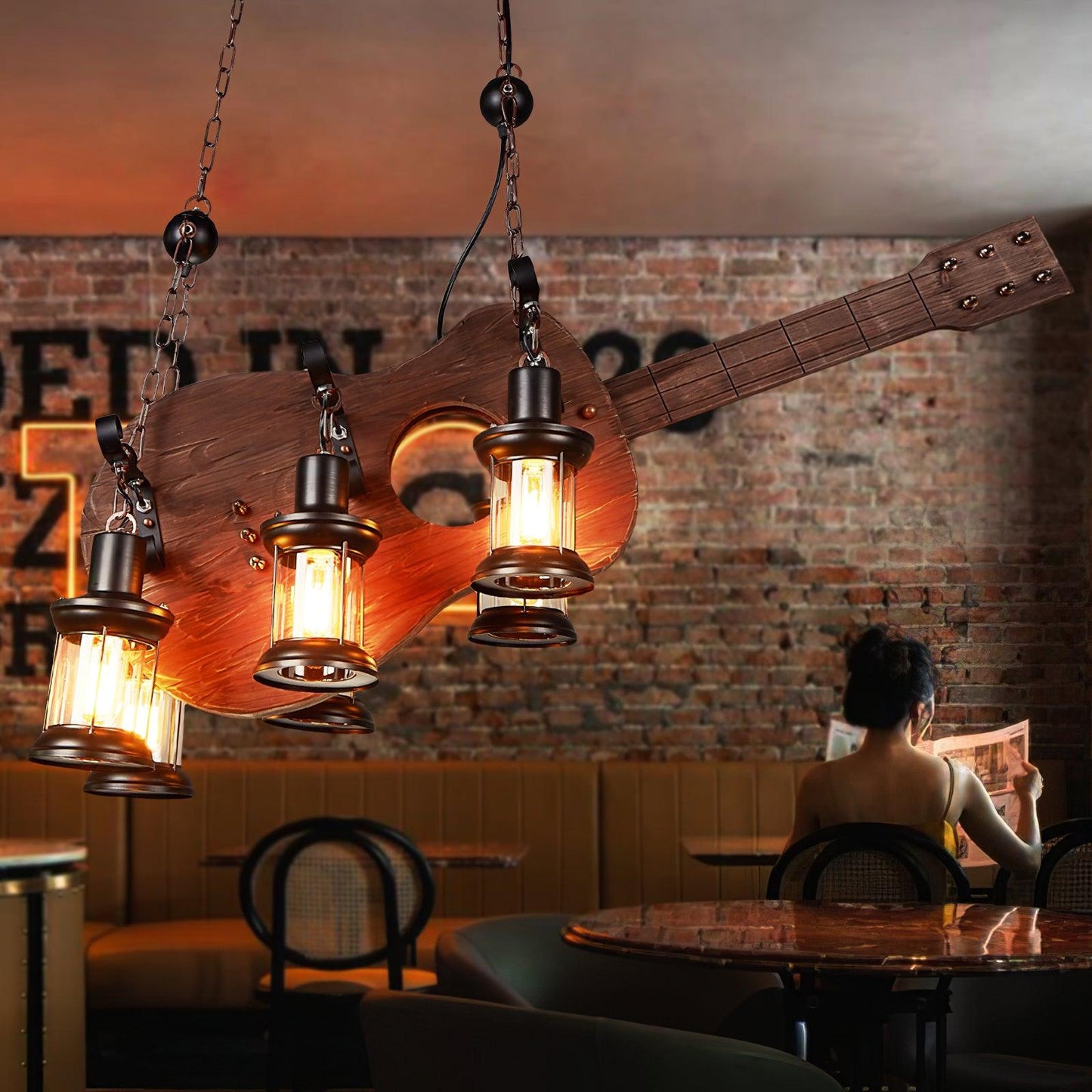 Guitar Pendant Light Chandelier