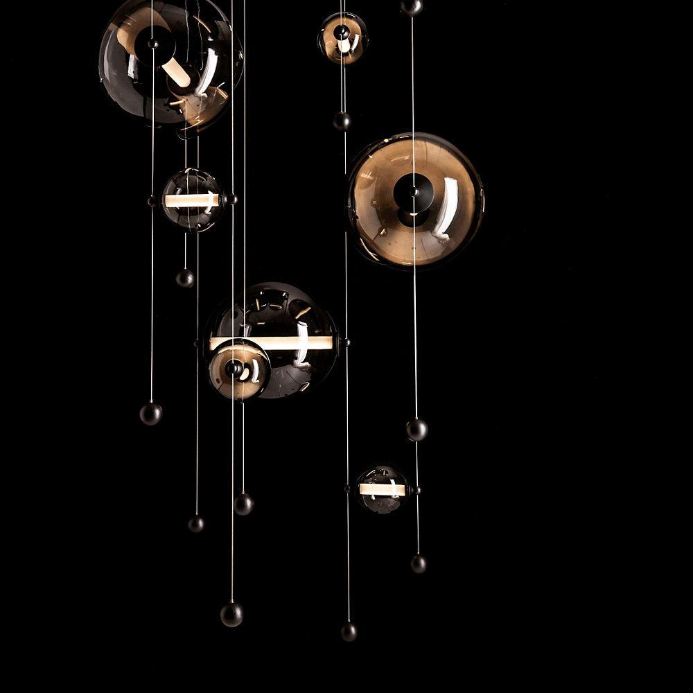 Abacus Square LED Multi-Light Pendant