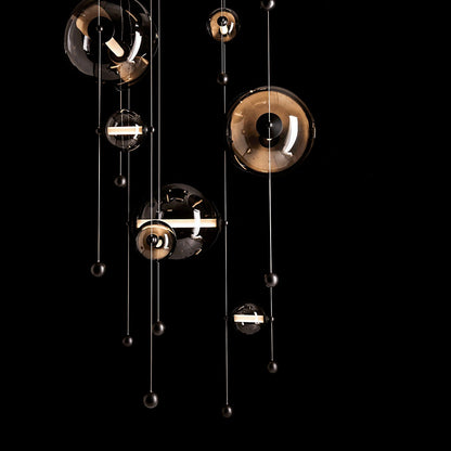 Abacus Square LED Multi-Light Pendant