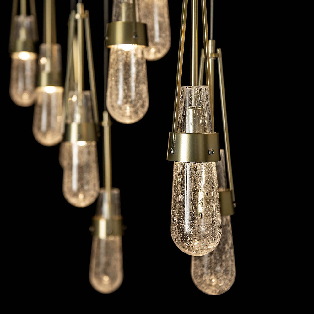 Link 10-Light Blown Glass Rectangular Multi-Light Pendant