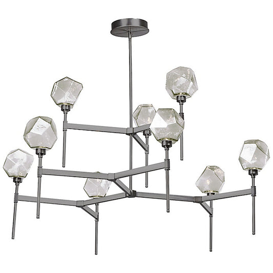 Gem Round LED Belvedere 2-Tier Chandelier