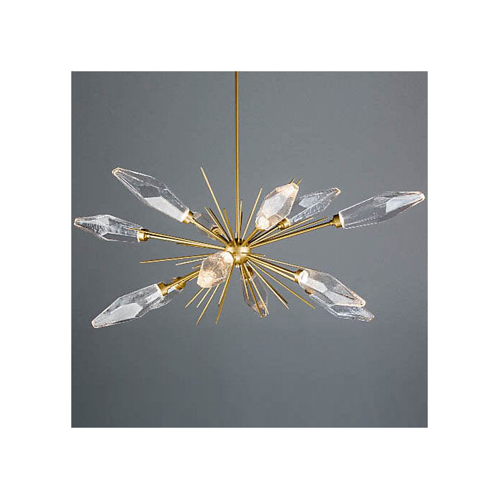 Rock Crystal Oval Starburst Chandelier