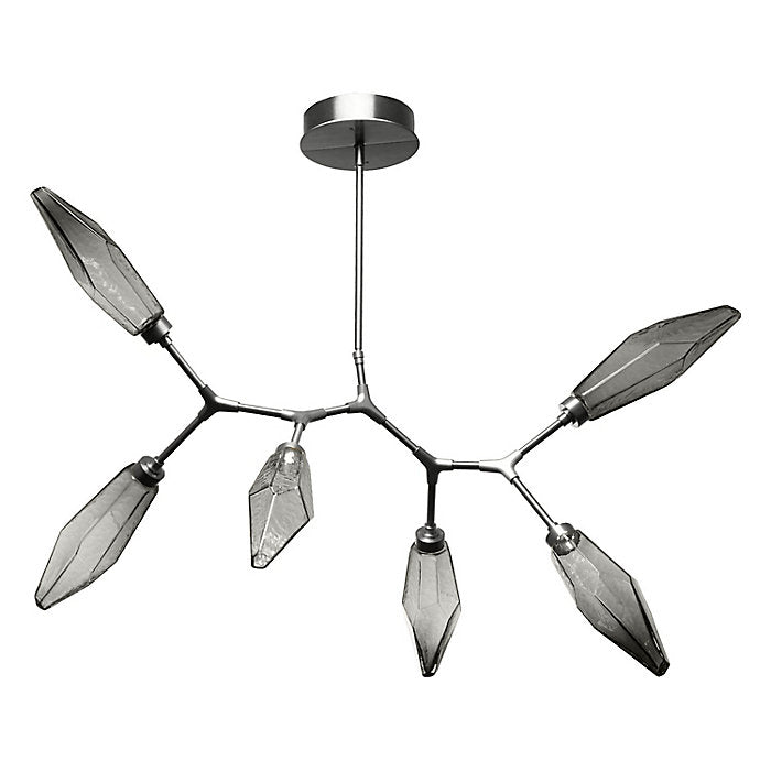 Rock Crystal Modern Branch LED Chandelier