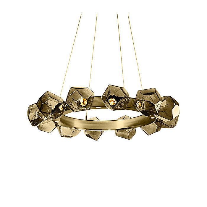 Gem Radial Ring LED Chandelier