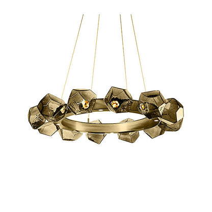 Gem Radial Ring LED Chandelier