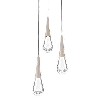 Raindrop Round LED Multi-Light Pendant