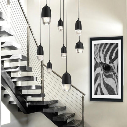 Pebble LED Round Multi-Light Pendant