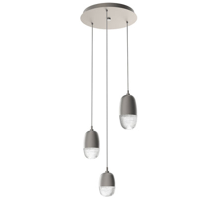 Pebble LED Round Multi-Light Pendant