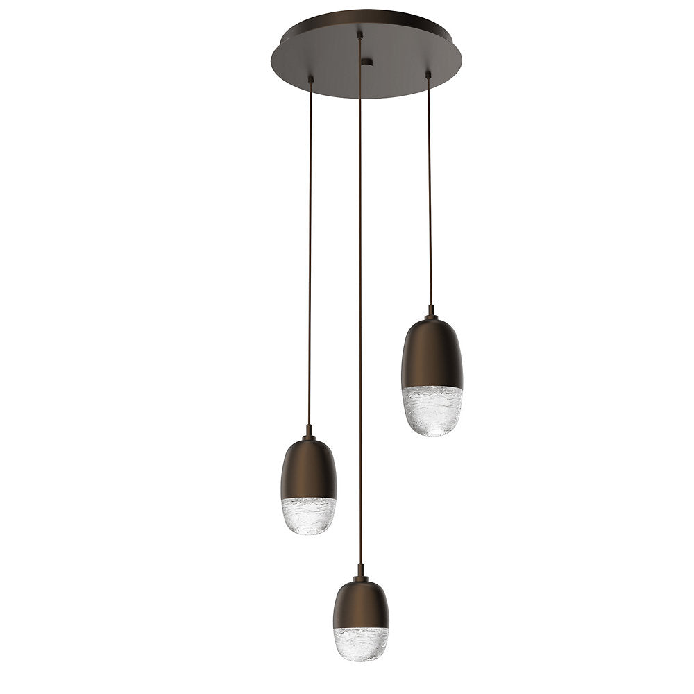 Pebble LED Round Multi-Light Pendant