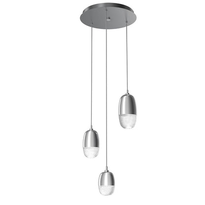 Pebble LED Round Multi-Light Pendant