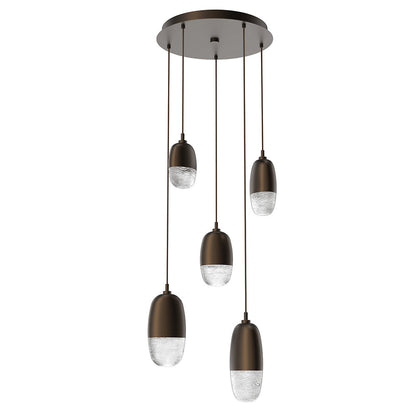 Pebble LED Round Multi-Light Pendant