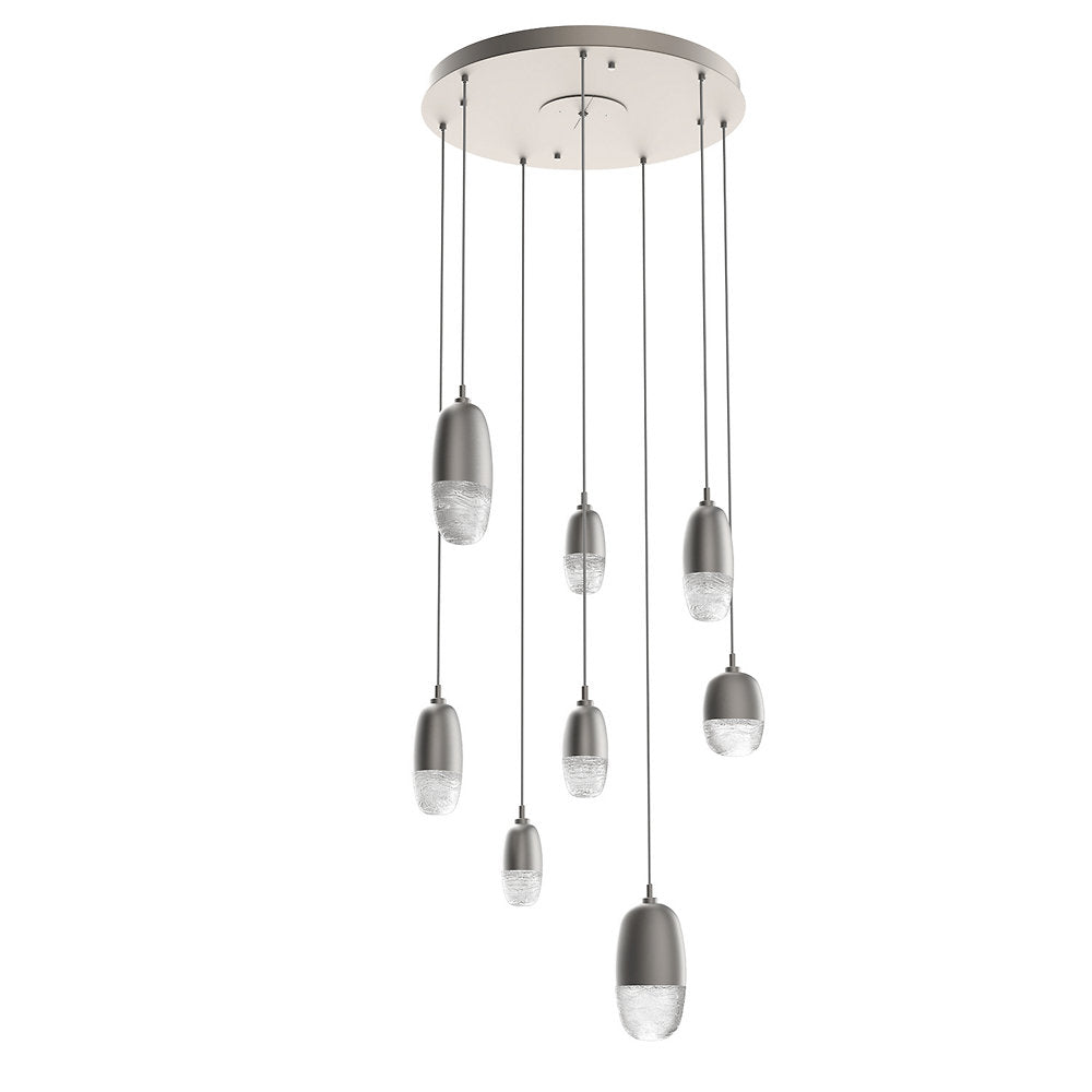 Pebble LED Round Multi-Light Pendant