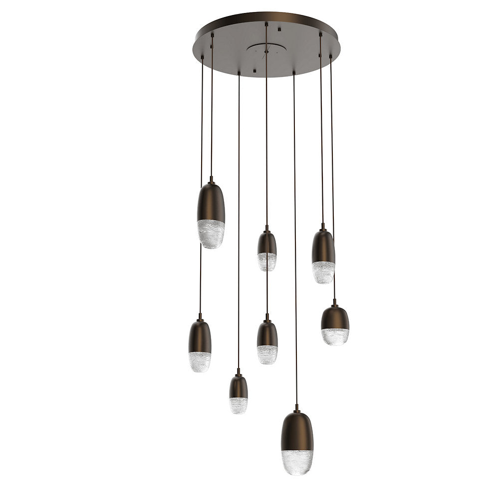 Pebble LED Round Multi-Light Pendant
