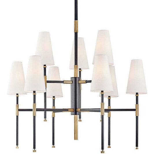 Bowery 9-Light Two-Tier Chandelier