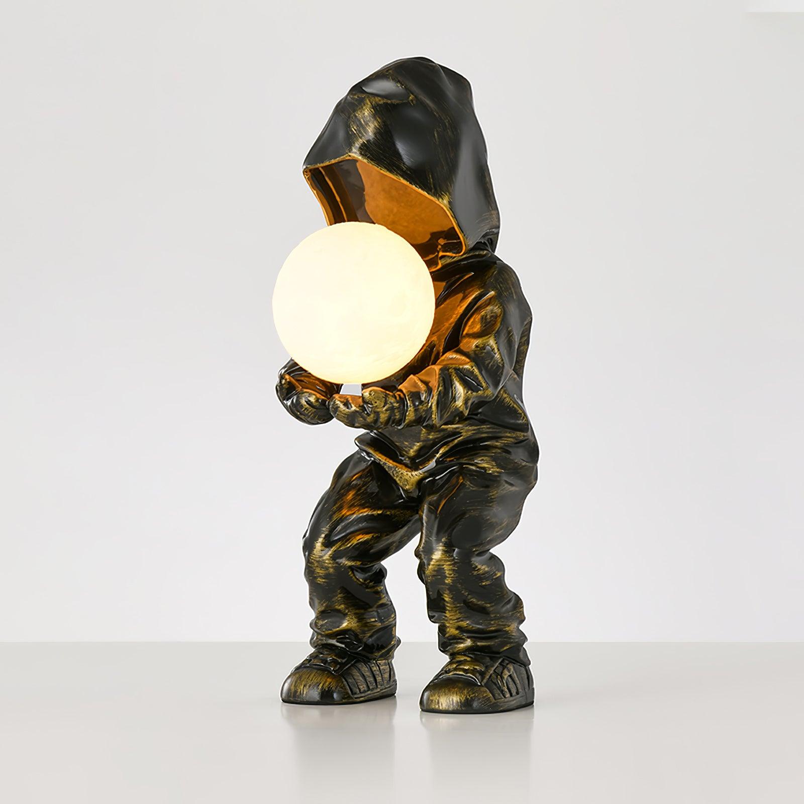 Hacker Planet Table Lamp L 7.9″ x W 6.3″ x H 15.7″ / L 20cm x W 16cm x H 40cm / Black & White / US Plug Table lamp