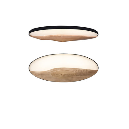 Half-Mountain Ceiling Lamp L 47.2’’ x W 17.7’’ x H 4.7’’ / Wood Color / Warm Light Ceiling lamp