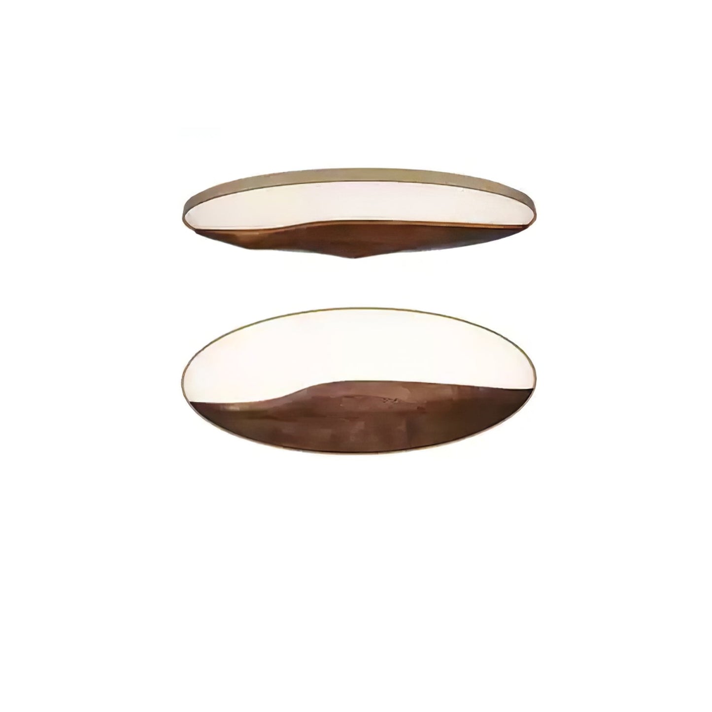 Half-Mountain Ceiling Lamp L 47.2’’ x W 17.7’’ x H 4.7’’ / Walnut Color / Warm Light Ceiling lamp