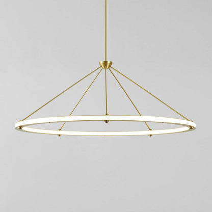 Cascading Ring Circle Pendant Lamp Dia 23.6″ x H 19.6″ / Dia 60cm x H 50cm / Gold / Warm White Pendant light