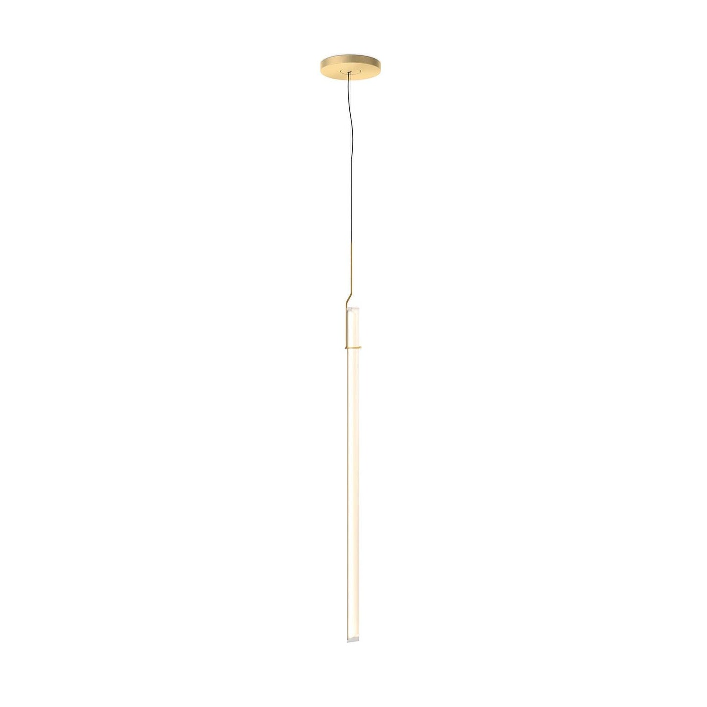 Halo Jewel Straight Pendant Light Dia 7.9″ x H 39.4″ / Dia 20cm x H 100cm / Gold / Warm Light Pendant light