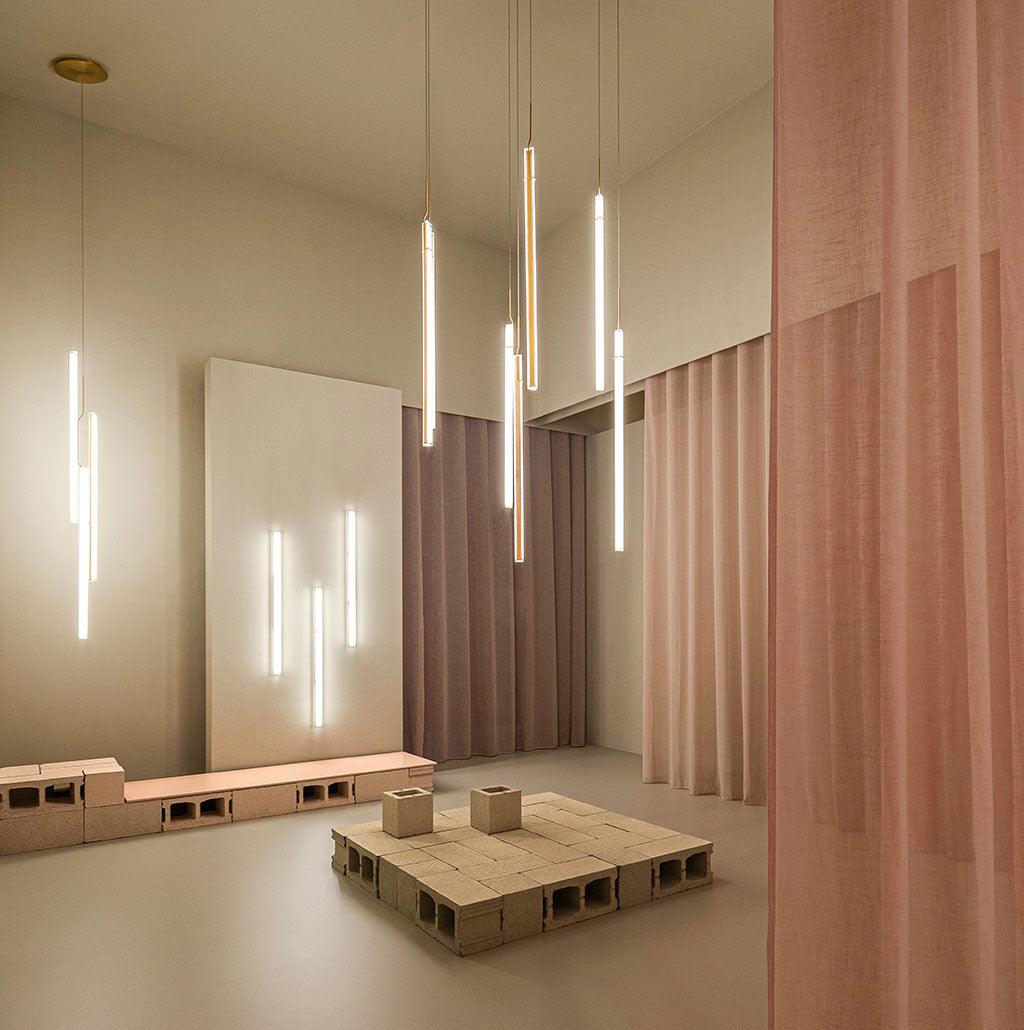 Halo Jewel Straight Pendant Light Pendant light