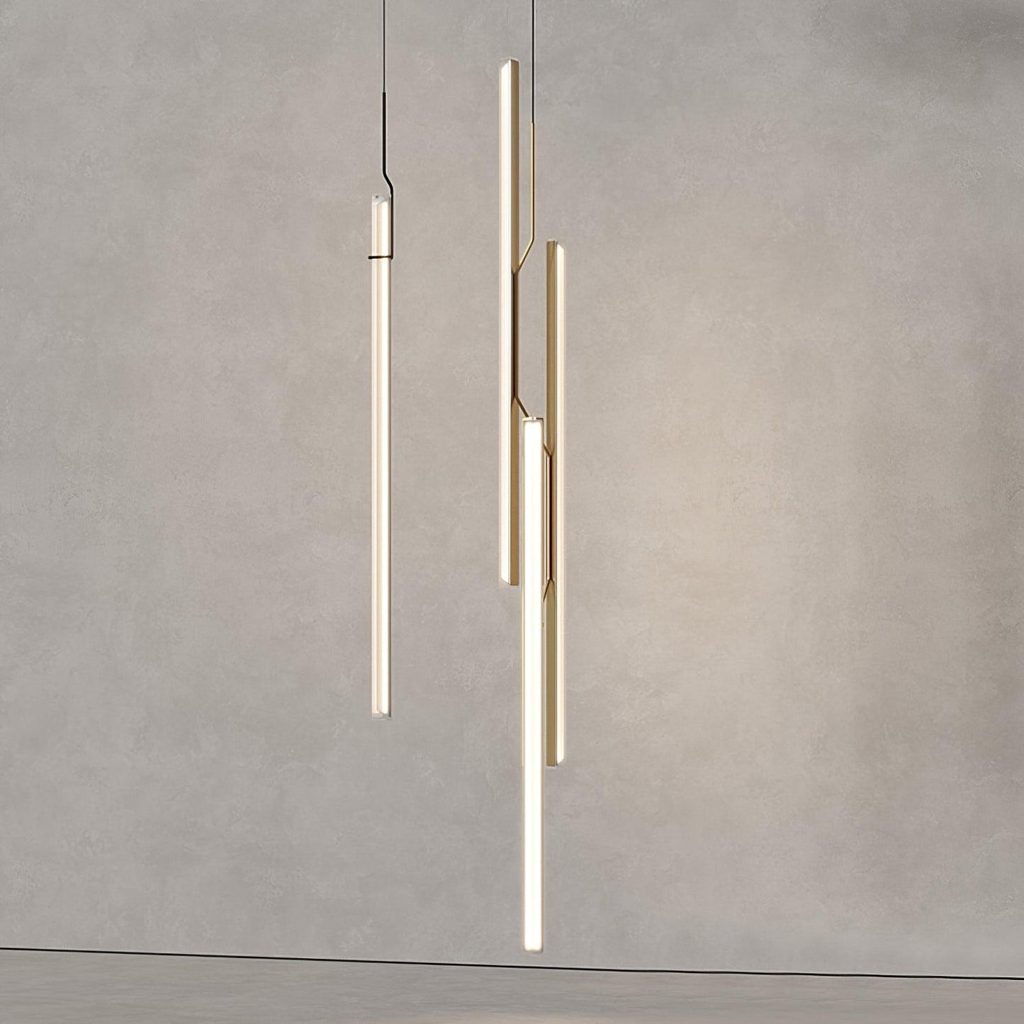 Halo Jewel Straight Pendant Light Pendant light