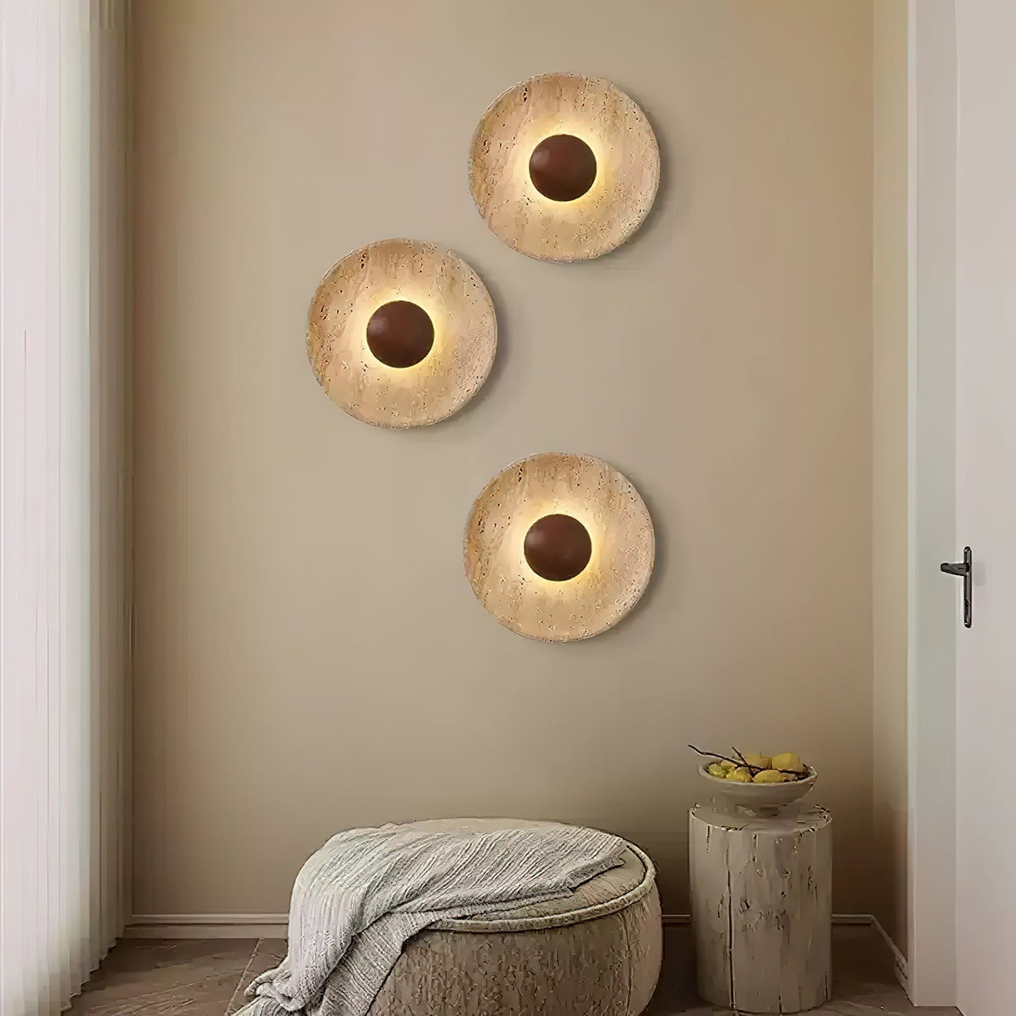 Halo Travertine Wall Light 1001 Wall lamp