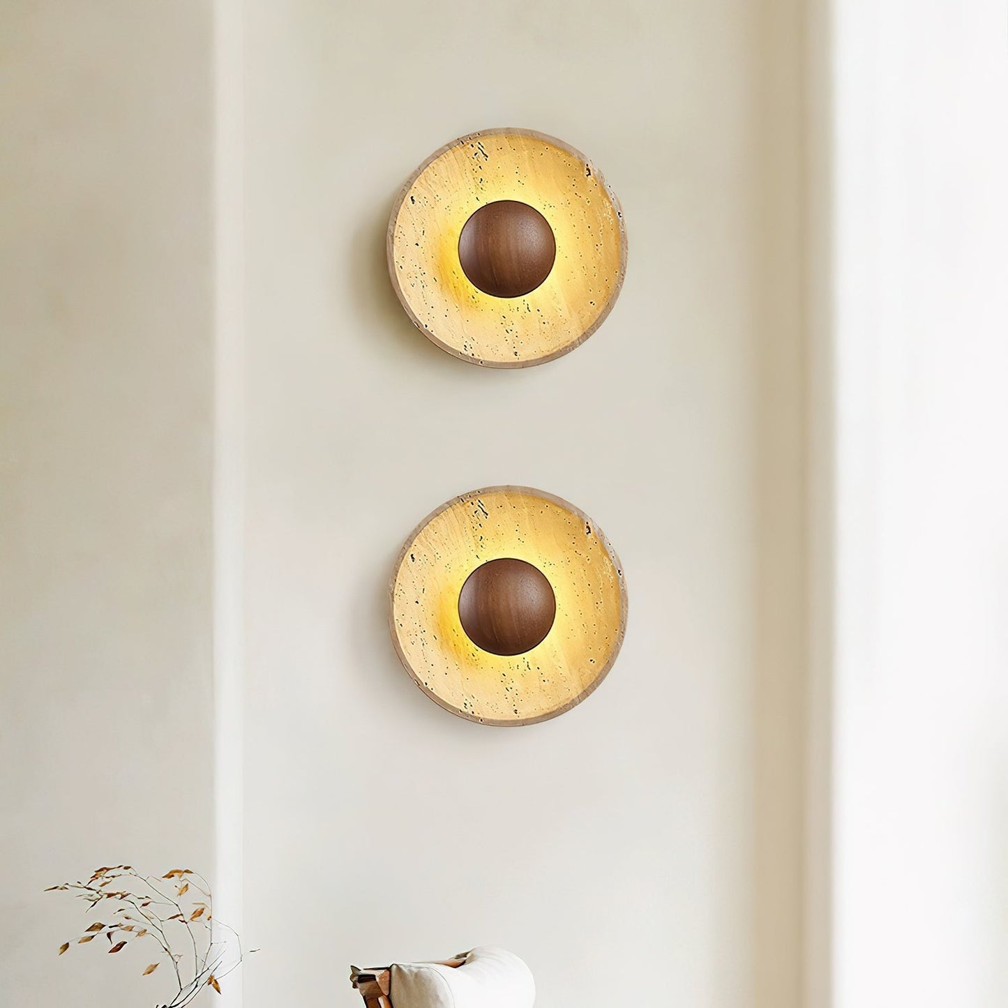 Halo Travertine Wall Light 1001 Wall lamp