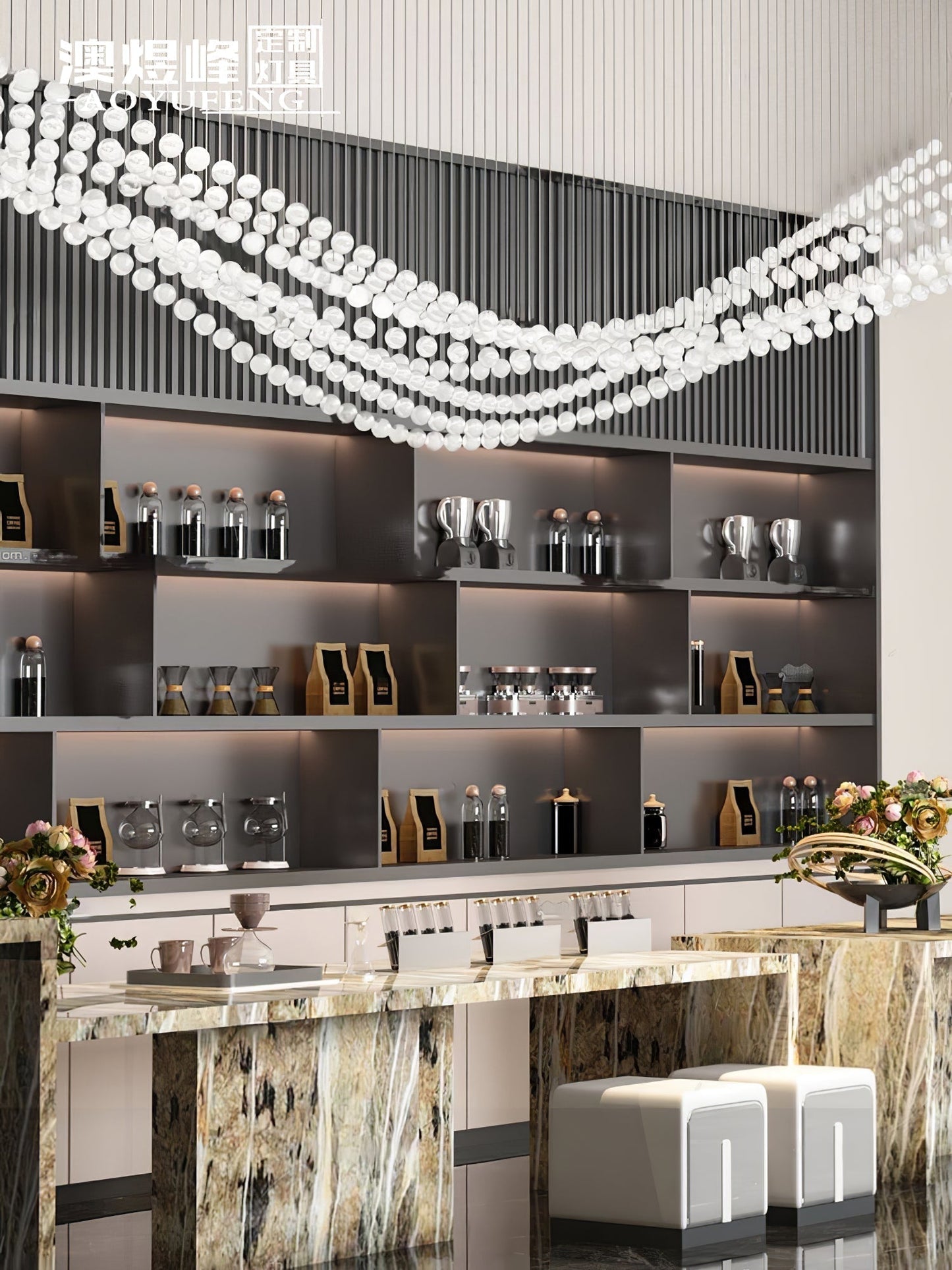 Pearl Necklace Balls Chandelier 1001 Chandelier