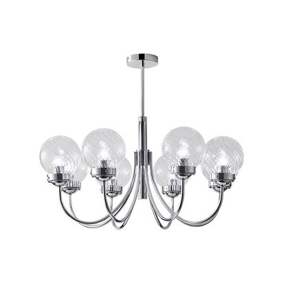 Hamilton Chandelier 8 heads ? 31.5″ x H 12.6″ / Dia 80cm x H 32cm / Chrome Chandelier