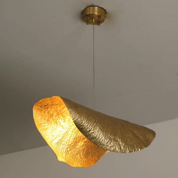 Hammered Pendant Light Model A L 25.6″ x W 15″ x H 8.7″ / L 65cm x W 38cm x H 22cm / Polished brass Pendant light