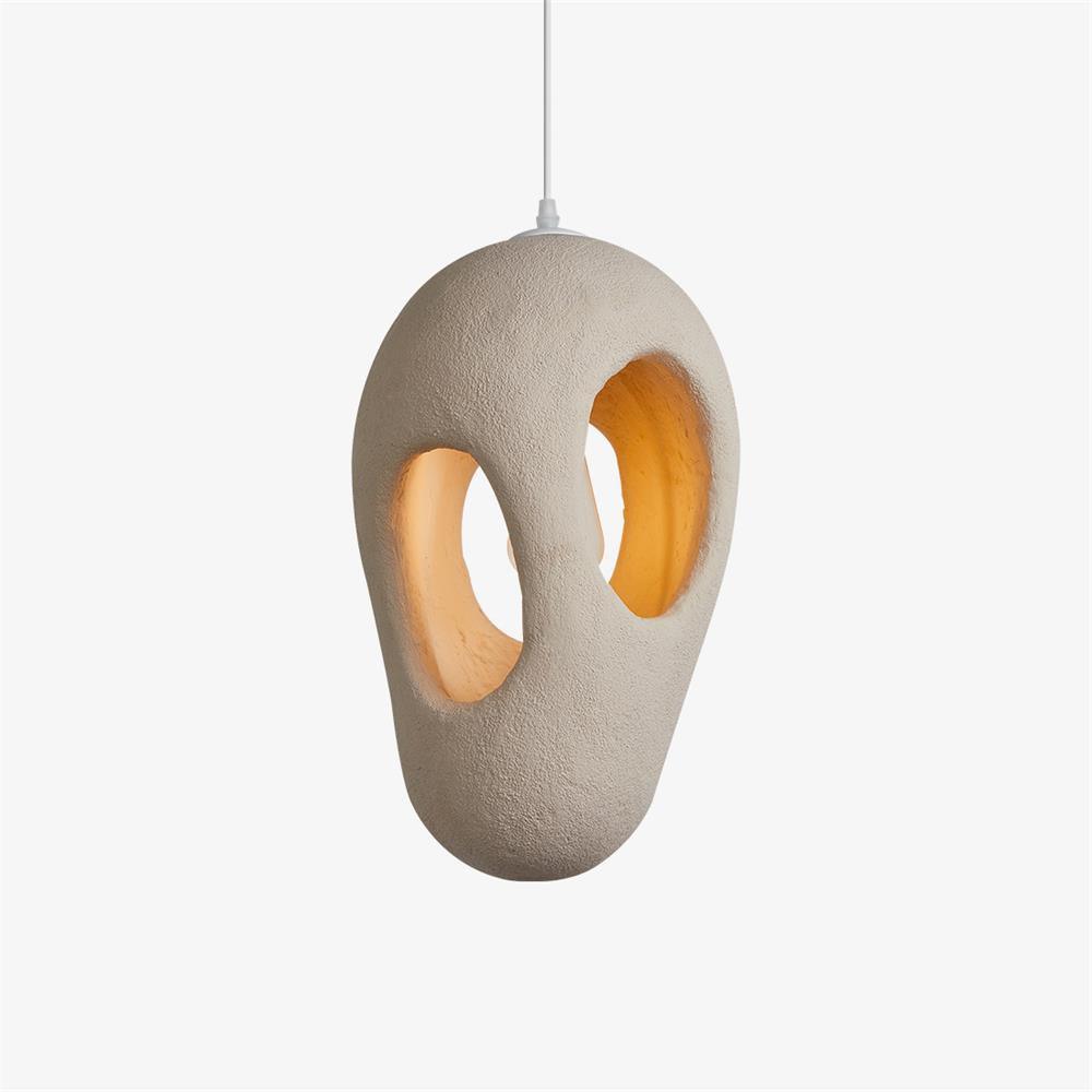 Hand-Built White Pendant Lamp Pendant light