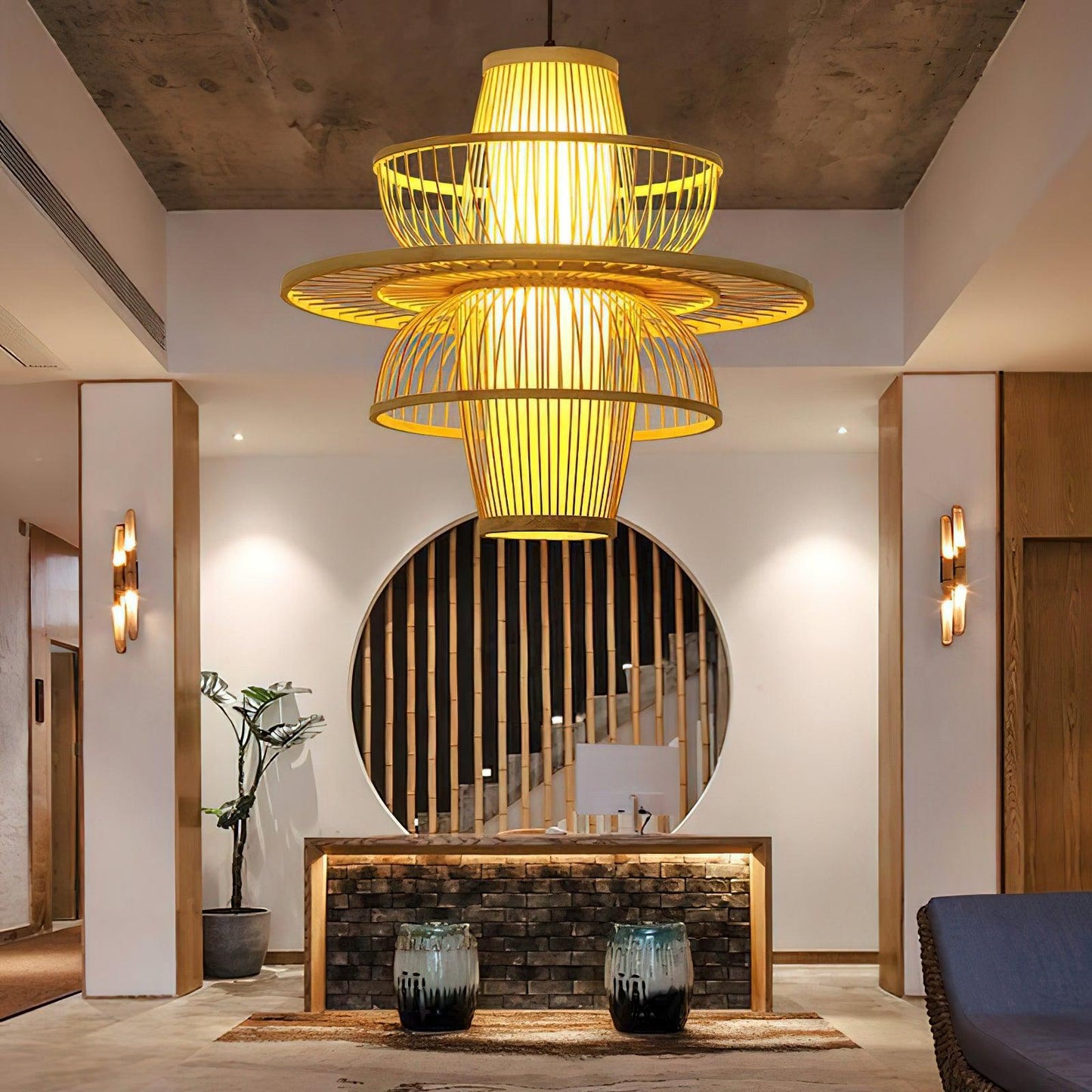 Handmade Sigyn Bamboo Pendant Lamp Pendant light